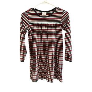 Hanna Andersson Striped Dress Long Sleeves 100% Cotton Size 140cm 10Y